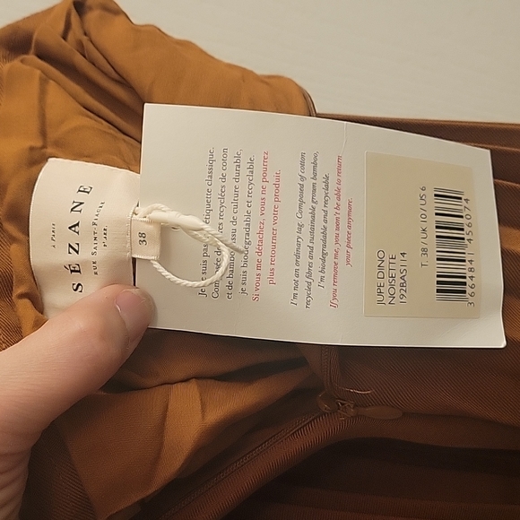 Sezane Dino Midi-Length Pleaded Skirt - Picture 13 of 13